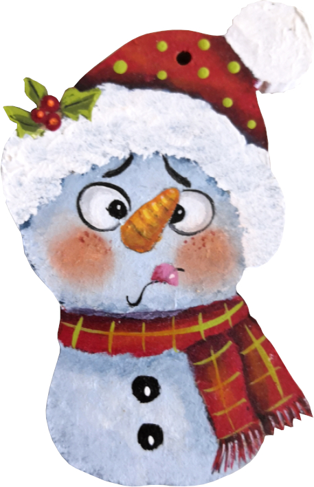 Bonhomme de neige rigolo 2025